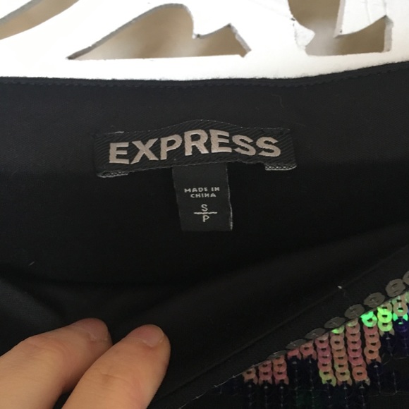 Express sequin mini skirt size small - Picture 2 of 2